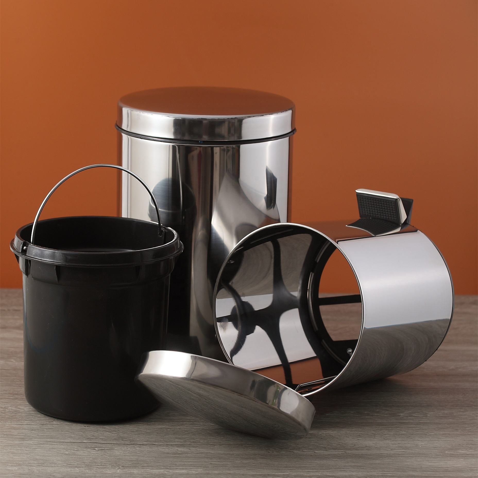 Miniatura 4 de Papelera en Acero Inoxidable 8 Litros